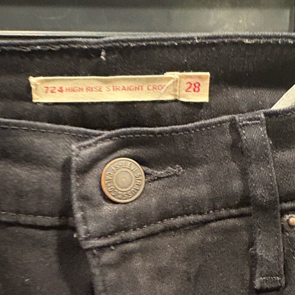 Levi’s 724 High Rise Straight Crop 28 - Picture 3 of 4